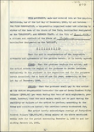 Lot #1401 Spencer Tracy - Image 3