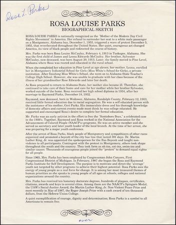 Lot #331 Rosa Parks - Image 3