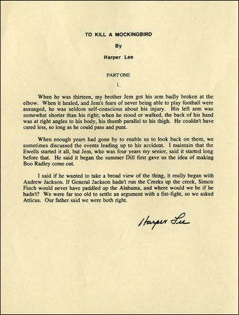 Lot #657 Harper Lee - Image 1