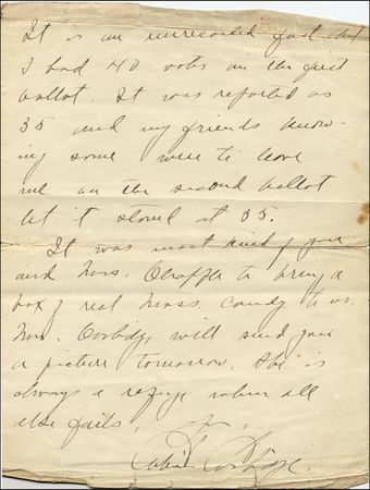 Lot #43 Calvin Coolidge - Image 2