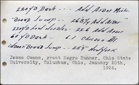 Lot #1668 Jesse Owens - Image 1
