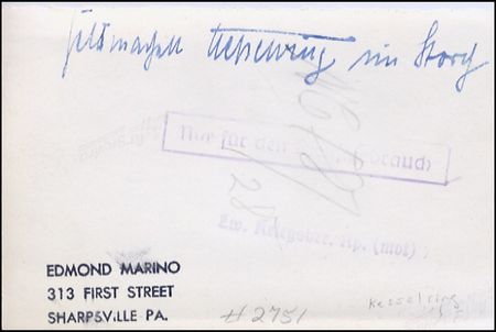 Lot #457 Albert Kesselring - Image 1