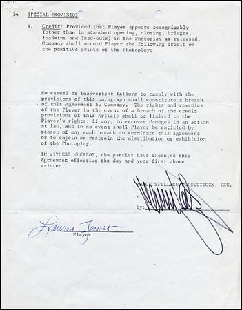 Lot #1015 Celebrity Contracts - Image 12