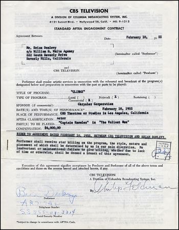 Lot #1015 Celebrity Contracts - Image 13