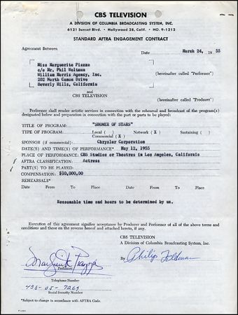 Lot #1015 Celebrity Contracts - Image 9