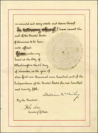 Lot #125 William McKinley - Image 2