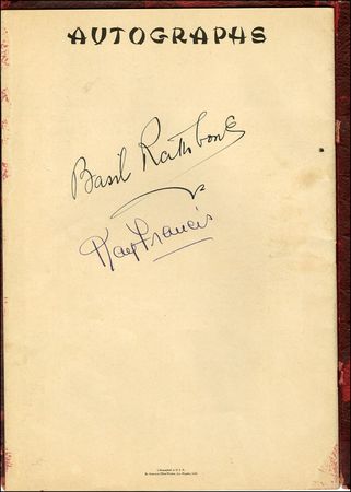 Lot #1311 Basil Rathbone and Kay Francis - Image 1