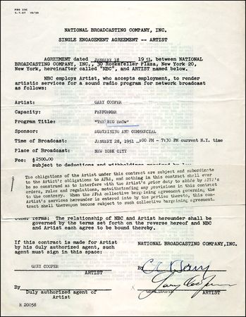 Lot #1037 Gary Cooper - Image 1