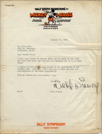 Lot #723 Walt Disney - Image 1