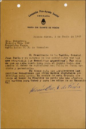 Lot #340 Juan and Eva Peron - Image 2