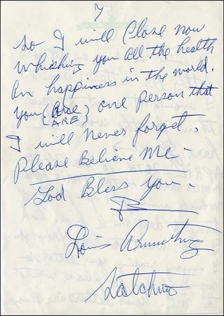 Lot #772 Louis Armstrong - Image 7