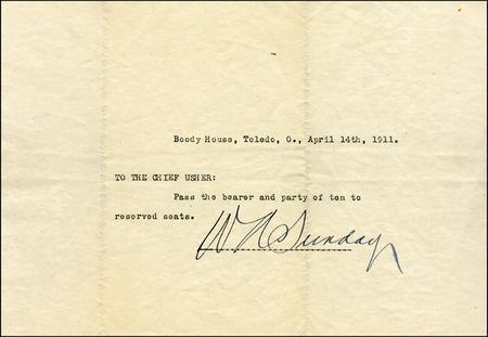 Lot #367 Billy Sunday - Image 1