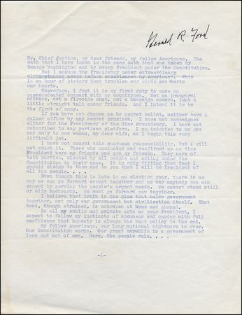 Lot #68 Gerald Ford - Image 1