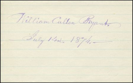 Lot #549 William Cullen Bryant - Image 1
