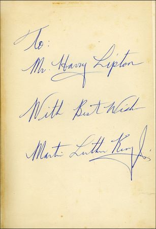 Lot #262 Martin Luther King, Jr - Image 1