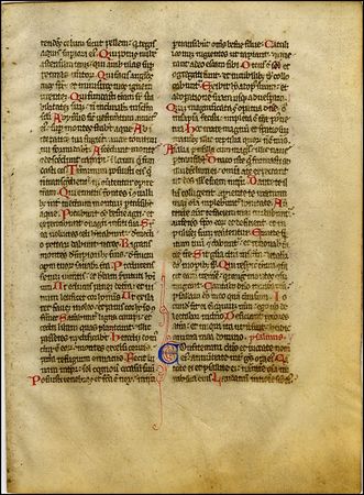 Lot #250 Illuminated Manuscript - Image 1