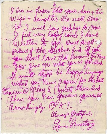 Lot #696 Louis Armstrong - Image 6