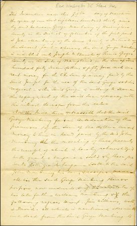 Lot #308 Slave Document - Image 1
