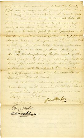 Lot #308 Slave Document - Image 2