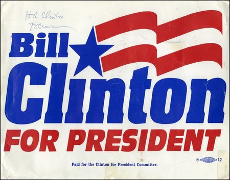 Lot #30 Bill and Hillary Clinton