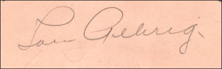 Lot #1563 Lou Gehrig - Image 1