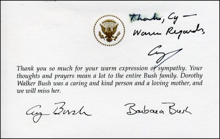 Lot #15 George Bush