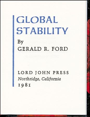 Lot #75 Gerald Ford - Image 1