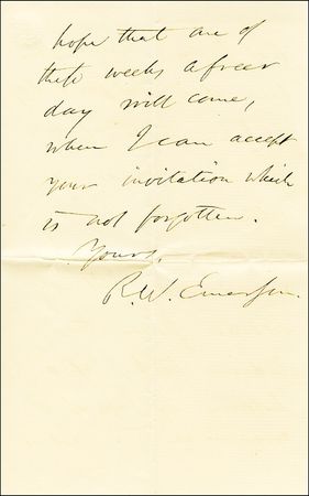 Lot #644 Ralph Waldo Emerson - Image 3