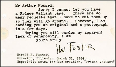 Lot #745 Hal Foster - Image 1