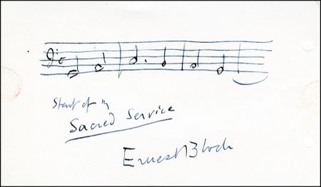 Lot #810 Ernest Bloch - Image 1