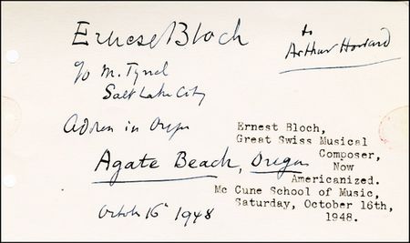 Lot #810 Ernest Bloch - Image 2