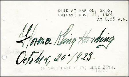 Lot #106 Warren G. and Florence Harding - Image 2