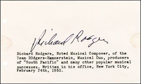 Lot #940 Rodgers, Romberg and Strauss - Image 1