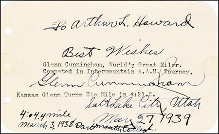 Lot #1429 Roger Bannister and Glenn Cunningham - Image 3