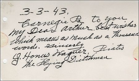 Lot #1638 Honus Wagner - Image 1