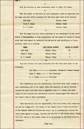 Lot #407 Jack Ruby - Image 2