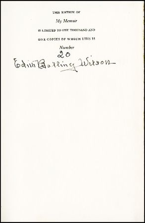 Lot #265 Edith Bolling Wilson - Image 1