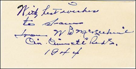 Lot #1584 Bill McKechnie - Image 1