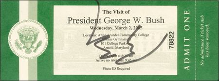 Lot #20 George W. Bush