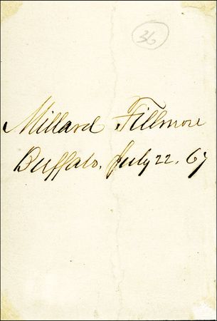 Lot #74 Millard Fillmore - Image 1