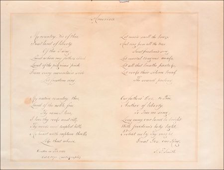 Lot #707 Samuel Francis Smith - Image 2