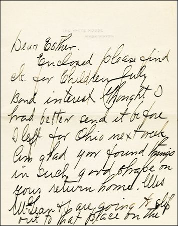 Lot #102 Florence Kling Harding - Image 1