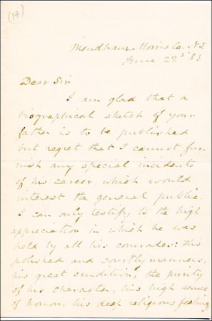 Lot #1486 Abner Doubleday - Image 1