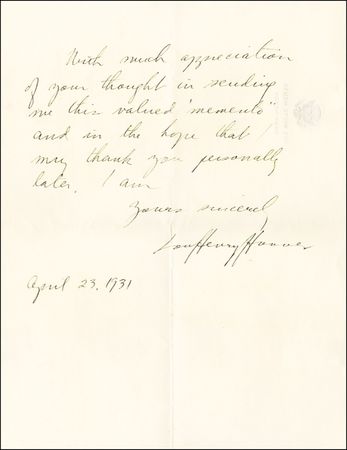 Lot #123 Lou Henry Hoover - Image 2