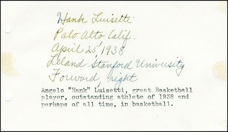 Lot #1564 Hank Luisetti - Image 2