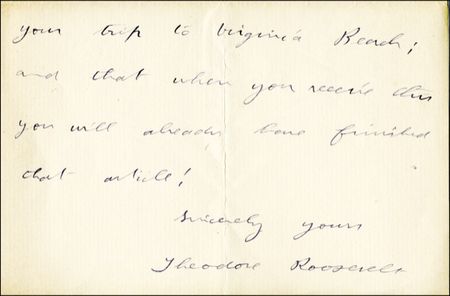 Lot #224 Theodore Roosevelt - Image 1