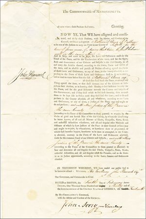 Lot #353 John Hancock and Samuel Adams - Image 1
