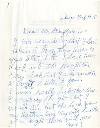 Lot #789 Louis Armstrong - Image 1