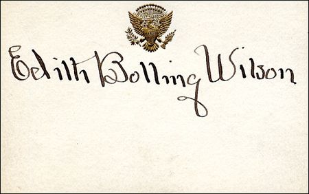 Lot #228 Woodrow and Edith Bolling Wilson - Image 1