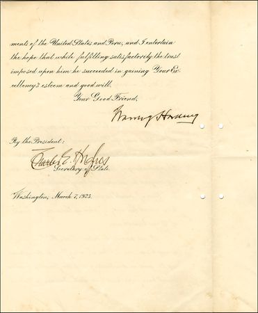 Lot #72 Warren G. Harding - Image 3
